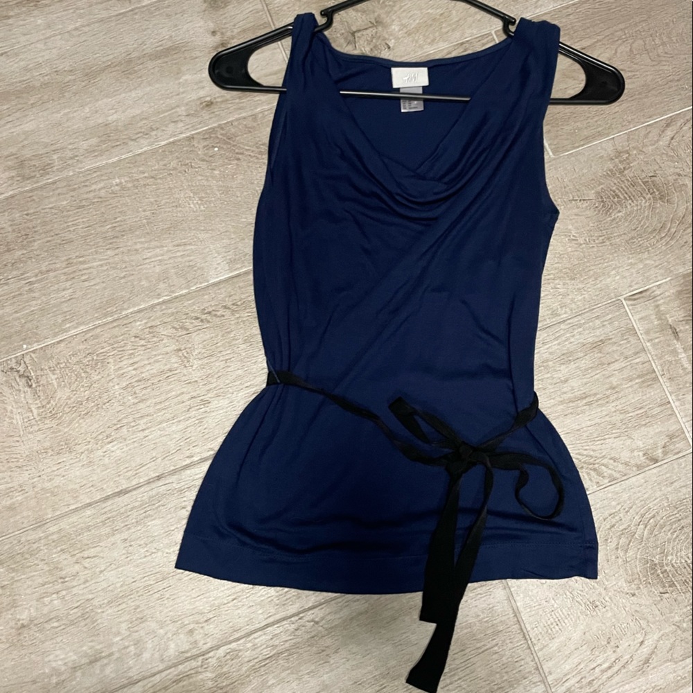 H&M Royal Blue XS Waist Bow Tie